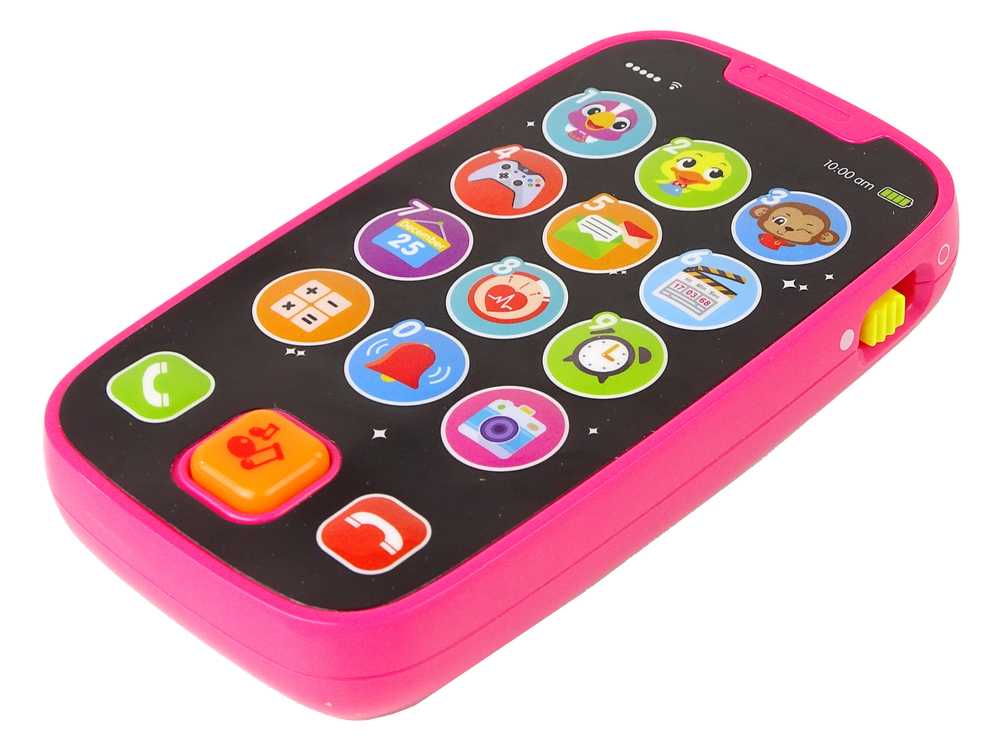 Interaktyvus žaislinis telefonas, rožinis