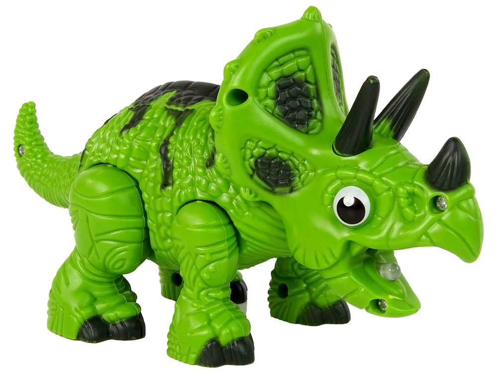 Interaktyvusis dinozauras - triceratopsas, žalias 