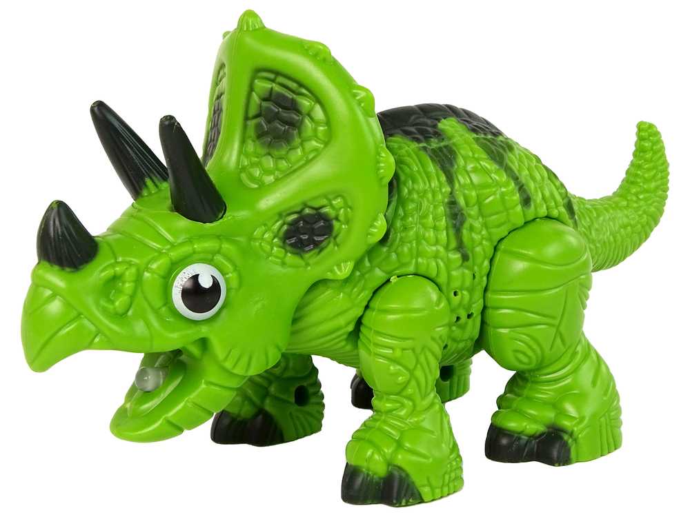 Interaktyvusis dinozauras - triceratopsas, žalias 