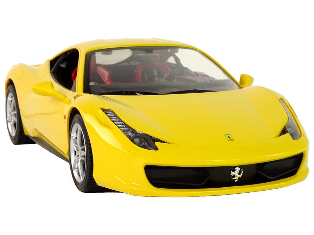 Nuotoliniu būdu valdomas automobilis Ferrari Italia , 1:14, geltonas