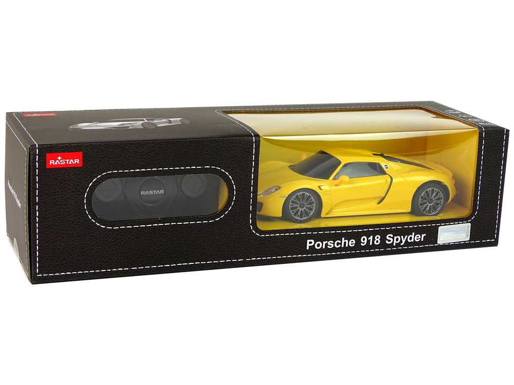Nuotoliniu būdu valdomas automobilis  Porsche 918, 1:24, geltonas