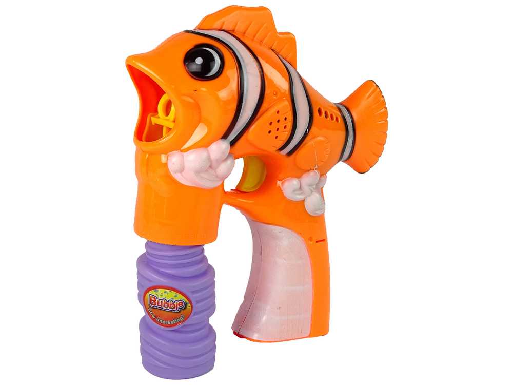 Muilo burbulų aparatas, oranžinė žuvis