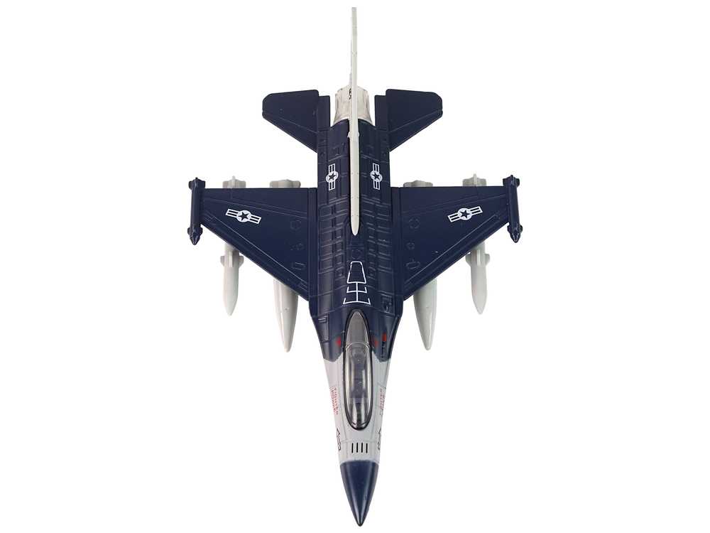 Metalinis lėktuvo modelis su efektais, 1:72, tamsiai mėlynas