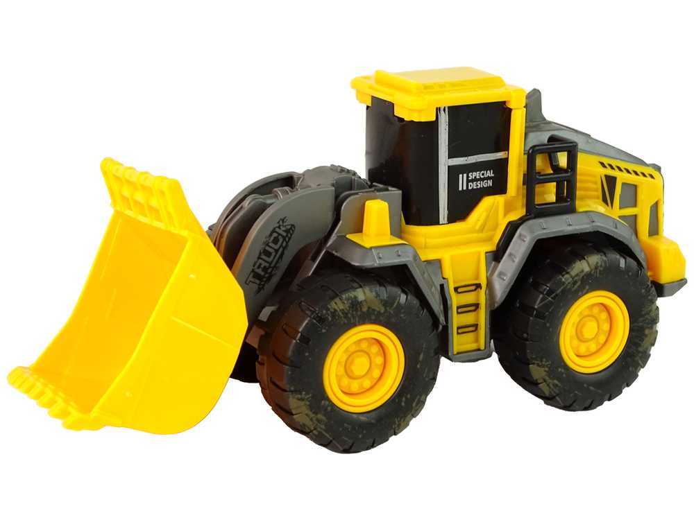 Statybinių transporto priemonių rinkinys, geltonas