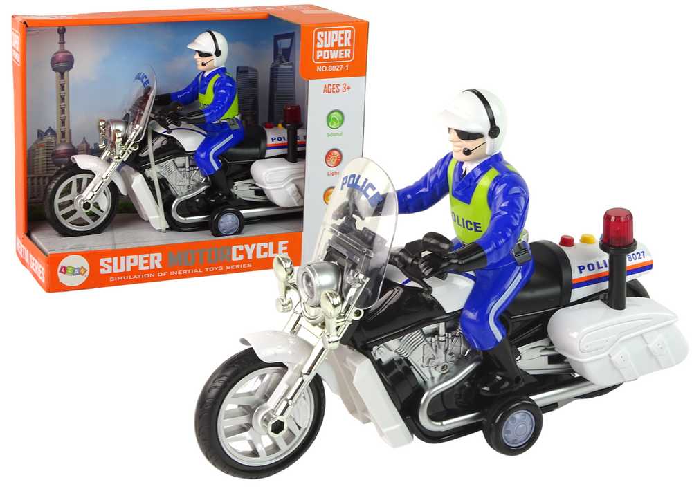 Žaislinis policininko motociklas