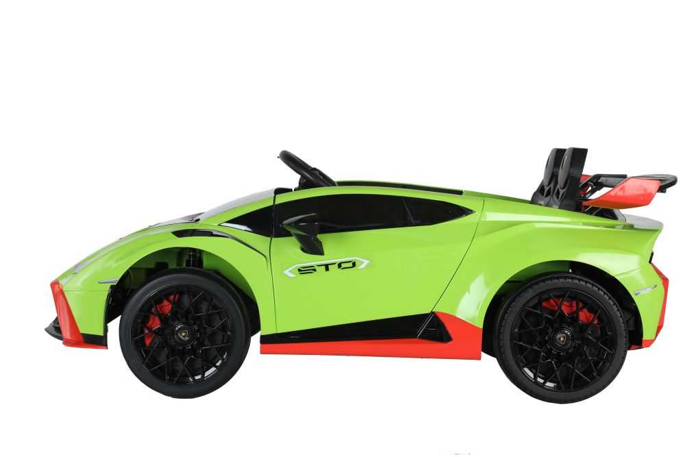 Lamborghini STO DRIFT vienvietis elektromobilis, žalias