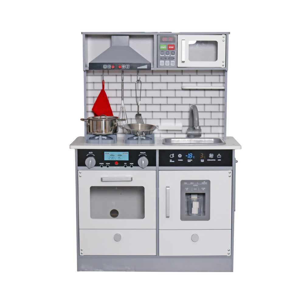 Medinė virtuvėlė Lara Grey, 93x65x30