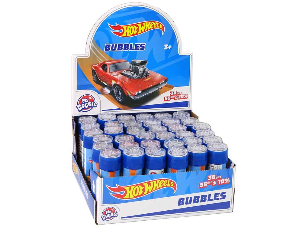 Muilo burbulai Hot Wheels, 55ml, mėlyni