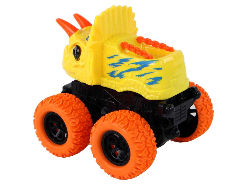 Žaislinis automobilis - Triceratopas, geltonas