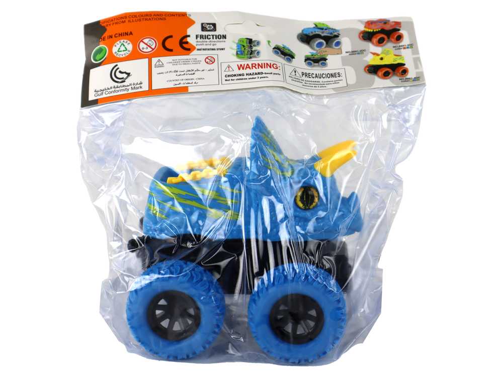 Žaislinis automobilis - Triceratopas, mėlynas
