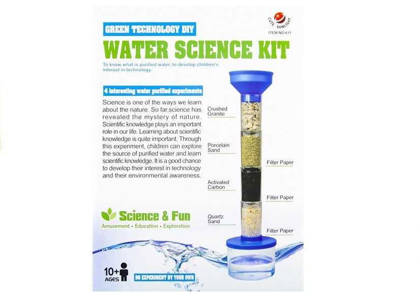 Mokslinis vandens filtravimo rinkinys