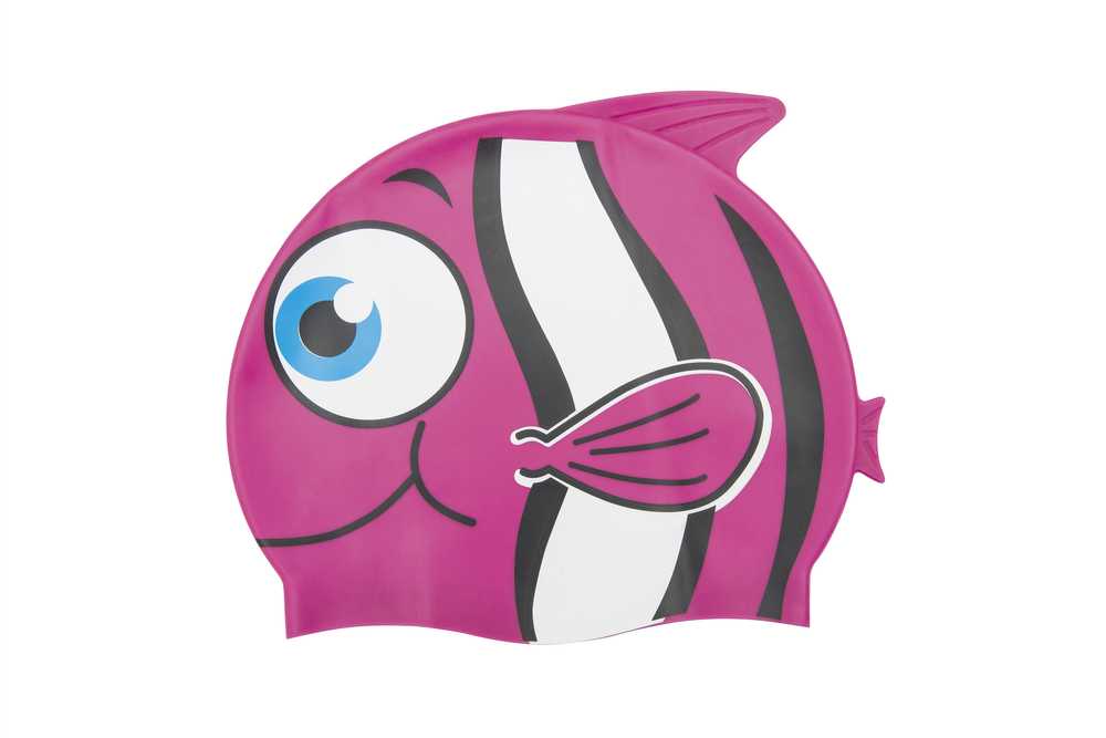 BESTWAY maudymosi kepuraitė, rožinė žuvytė