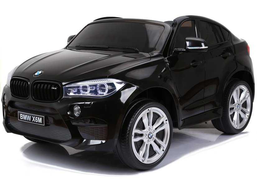 Vienvietis elektromobilis BMW X6M, juodas lakuotas