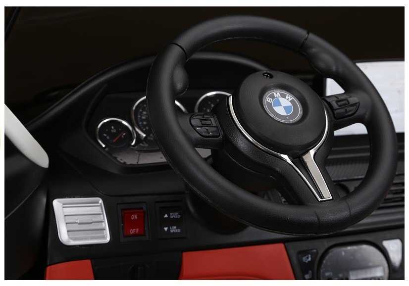 Vienvietis elektromobilis BMW X6M, juodas lakuotas