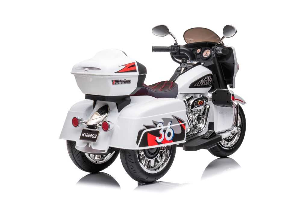 Goldwing NEL-R1800GS triratis elektrinis motociklas, baltas