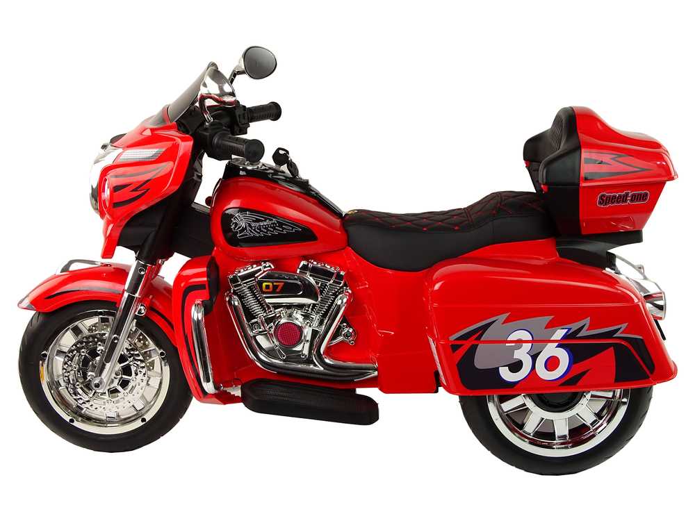 Elektrinis motociklas Goldwing NEL-R1800GS, raudonas