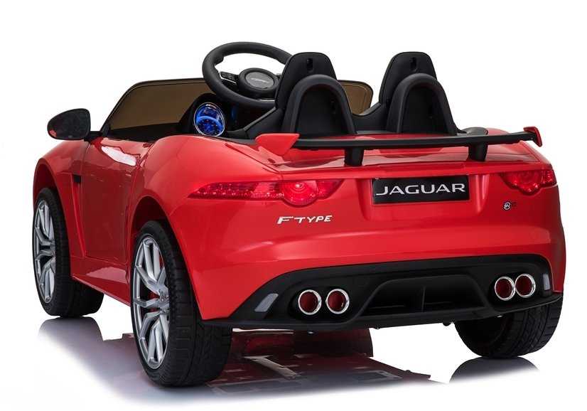 Vienvietis elektromobilis Jaguar F-Type, raudonas