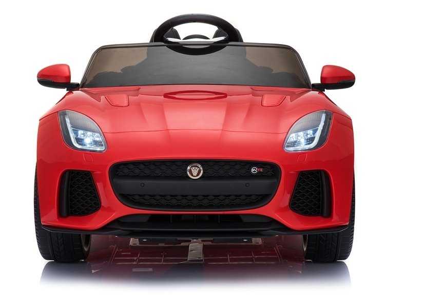Vienvietis elektromobilis Jaguar F-Type, raudonas lakuotas
