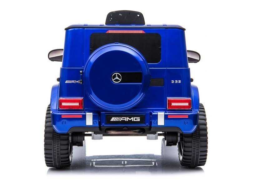 Vaikiškas vienvietis elektromobilis Mercedes G63, mėlynas lakuotas