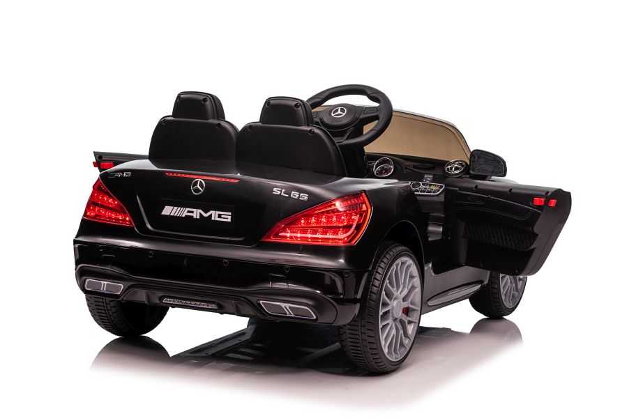 Vienvietis elektromobilis Mercedes SL65, juodas