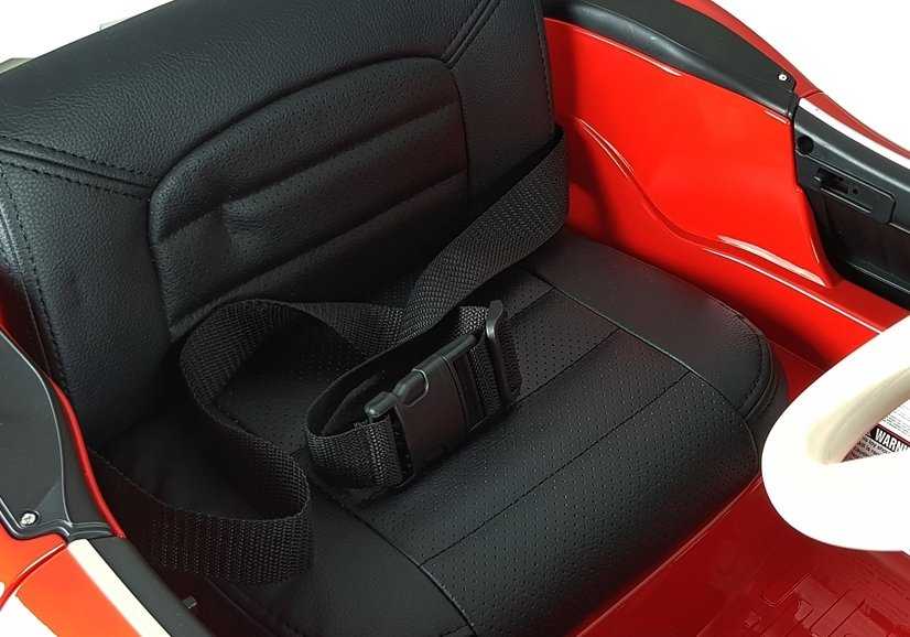 Vienvietis elektromobilis BMW Retro, raudonas lakuotas