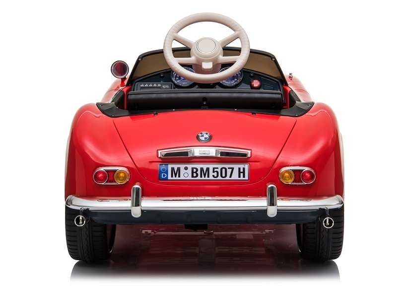 Vienvietis elektromobilis BMW Retro, raudonas lakuotas
