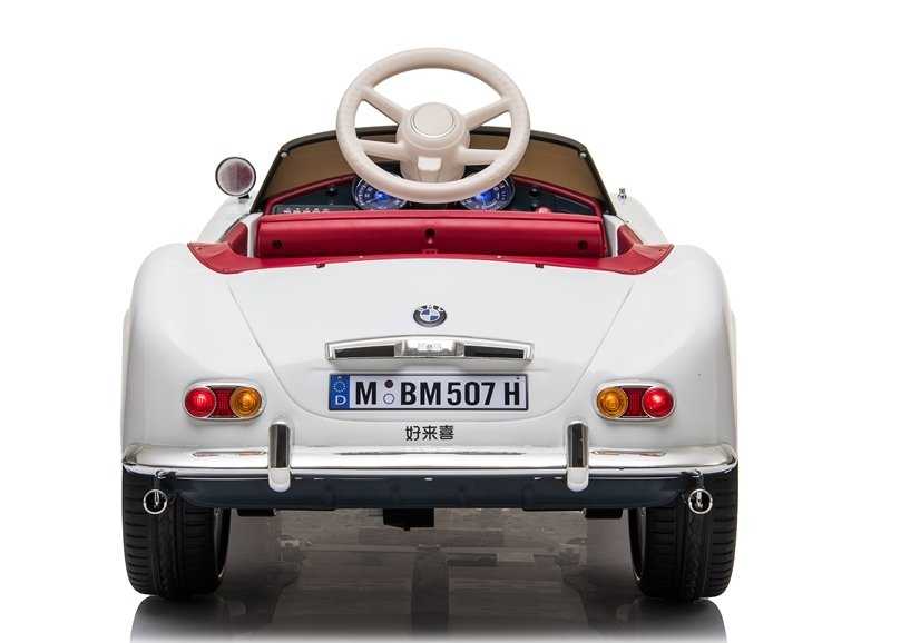 Vienvietis elektromobilis BMW Retro, baltas