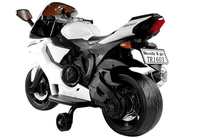 Elektrinis motociklas TR1603, baltas