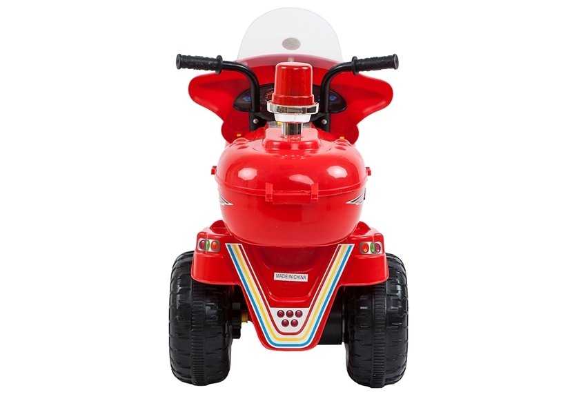 Vaikiškas elektrinis motociklas, raudonas