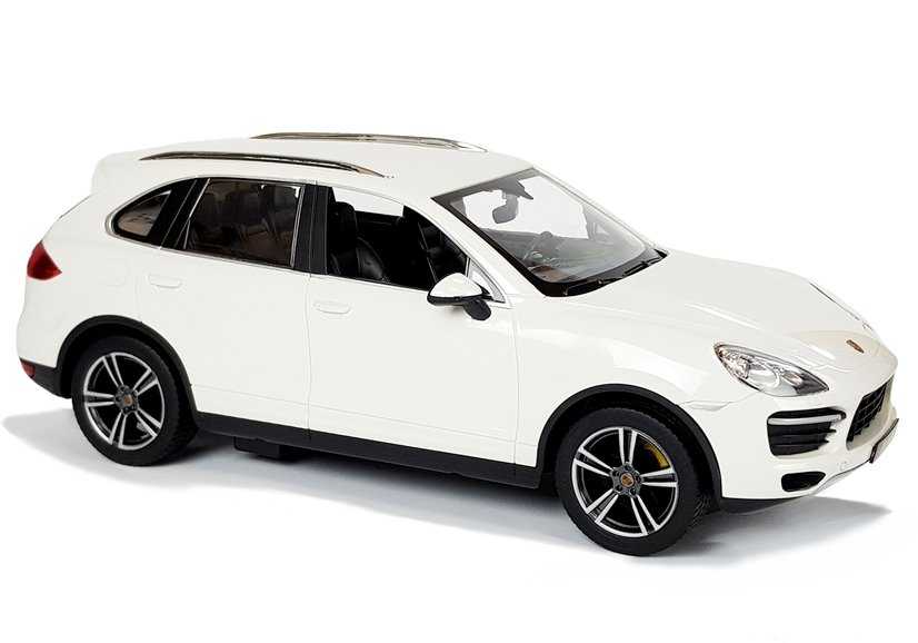 Nuotoliniu būdu valdomas automobilis -  Porsche Cayenne Rastar, baltas