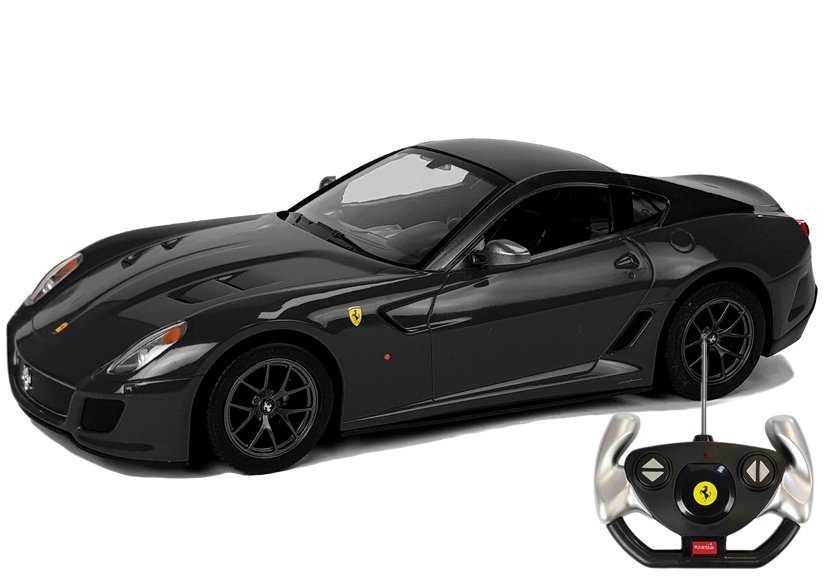 Nuotoliniu būdu valdomas automobilis Ferrari, juodas