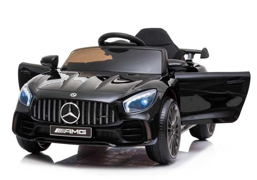 Vienvietis elektromobilis Mercedes AMG GT R, juodas