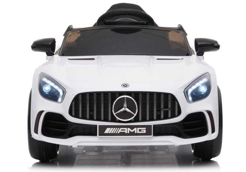 Mercedes GT R akumuliatorinis automobilis, baltas