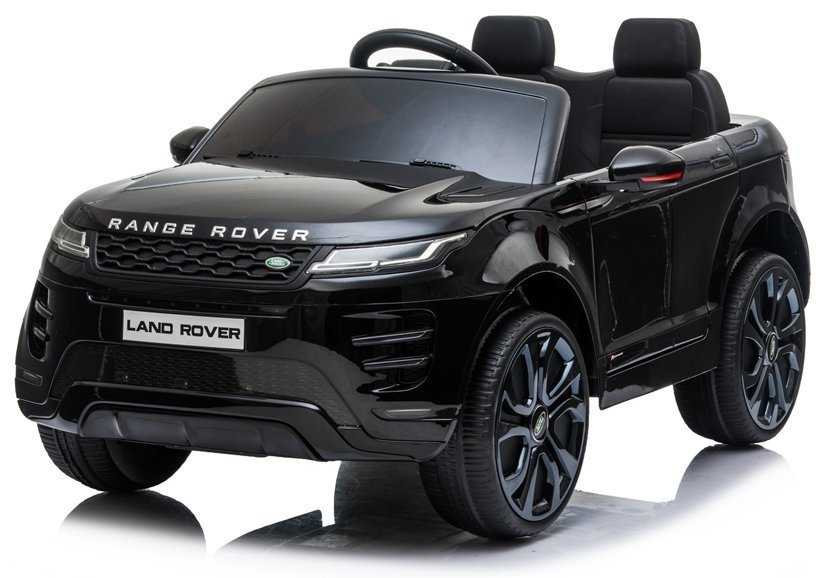 Vaikiškas vienvietis elektromobilis Range Rover Evoque, juodas lakuotas