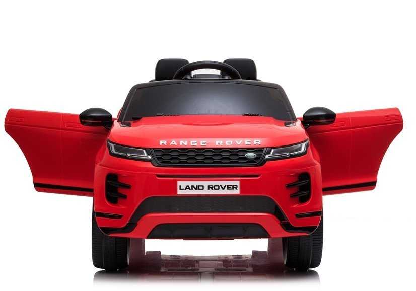 Vaikiškas vienvietis elektromobilis Range Rover Evoque, raudonas