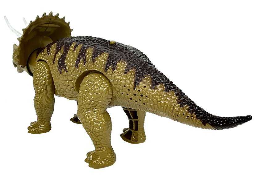 Žaislinis dinozauras Triceratopas, žalias