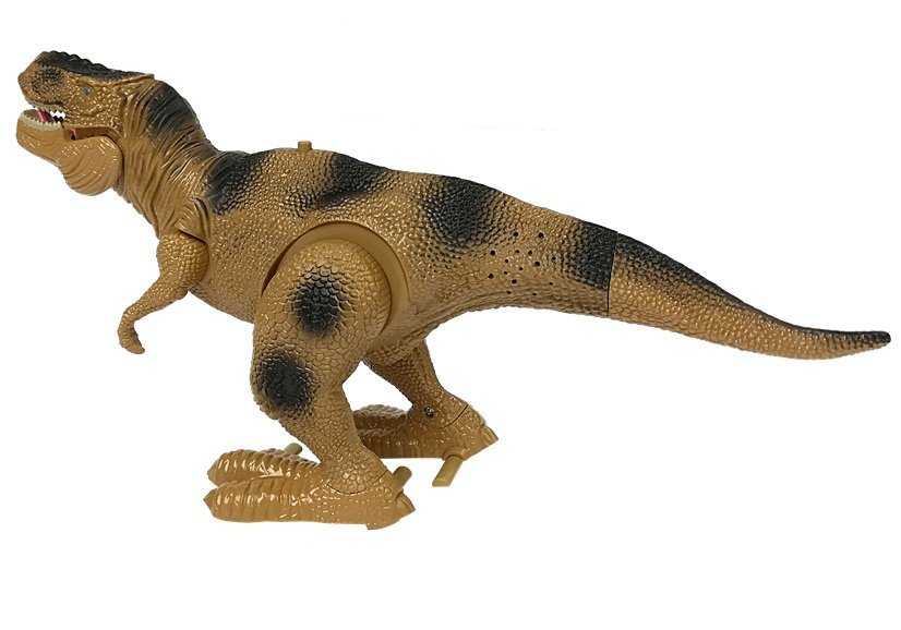 Judantis dinozauras Tiranozauras su garso ir šviesos efektais, žalias