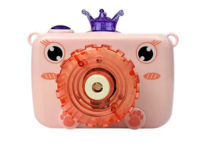Burbulus pučiantis fotoaparatas Princesė, rožinis