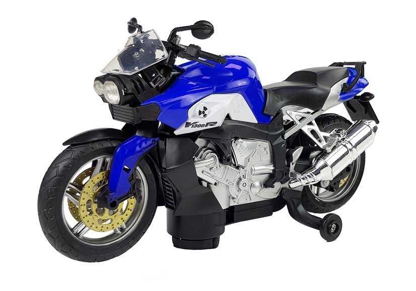 Žaislinis motociklas, mėlynas