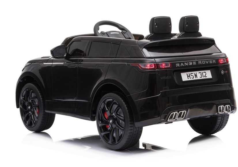 Vaikiškas vienvietis elektromobilis Range Rover, lakuotas juodas