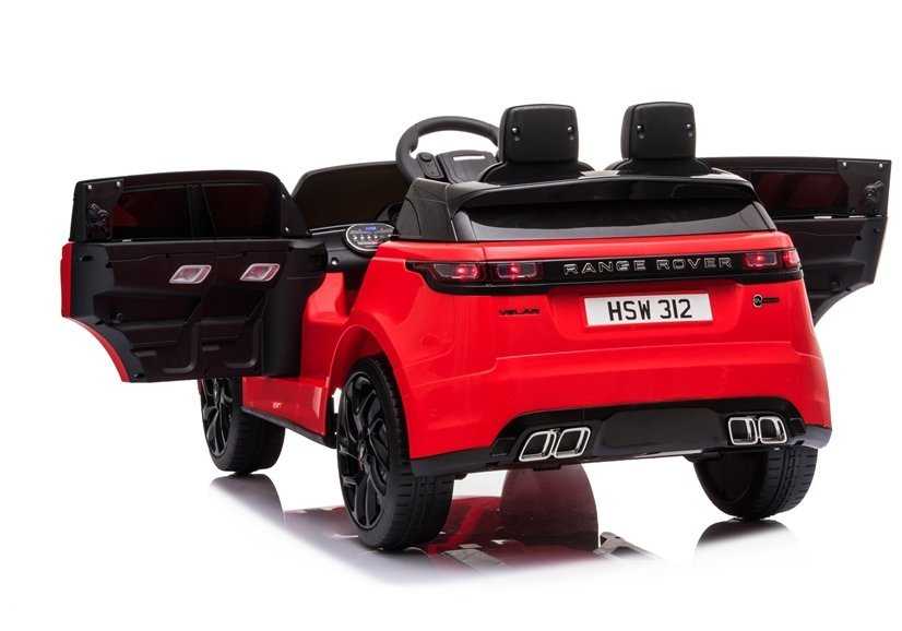 Vaikiškas vienvietis elektromobilis Range Rover, lakuotas raudonas