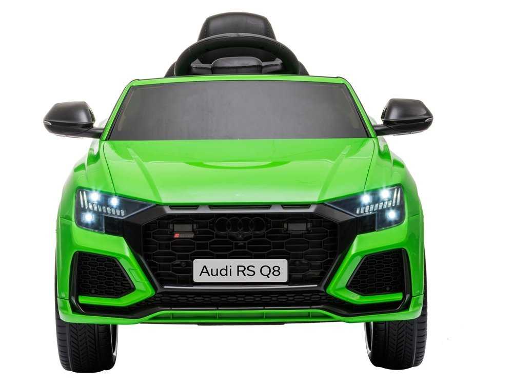 Vienvietis elektromobilis Audi RS Q8, žalias