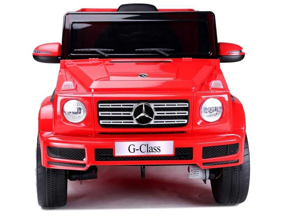 Vaikiškas vienvietis elektromobilis Mercedes G500, raudonas