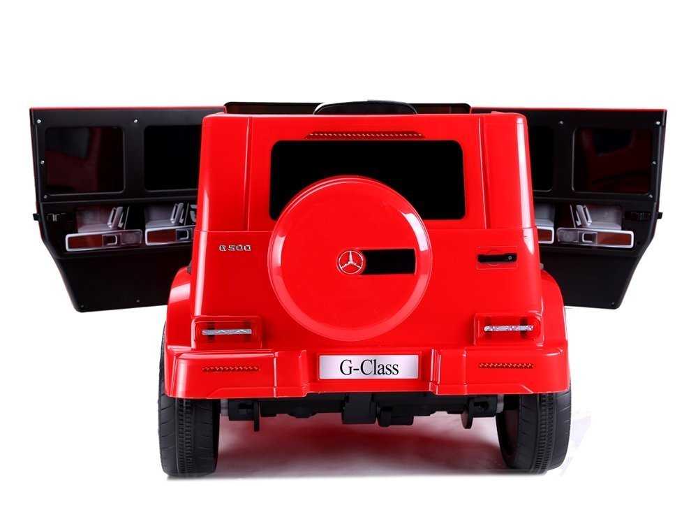 Vaikiškas vienvietis elektromobilis Mercedes G500, raudonas