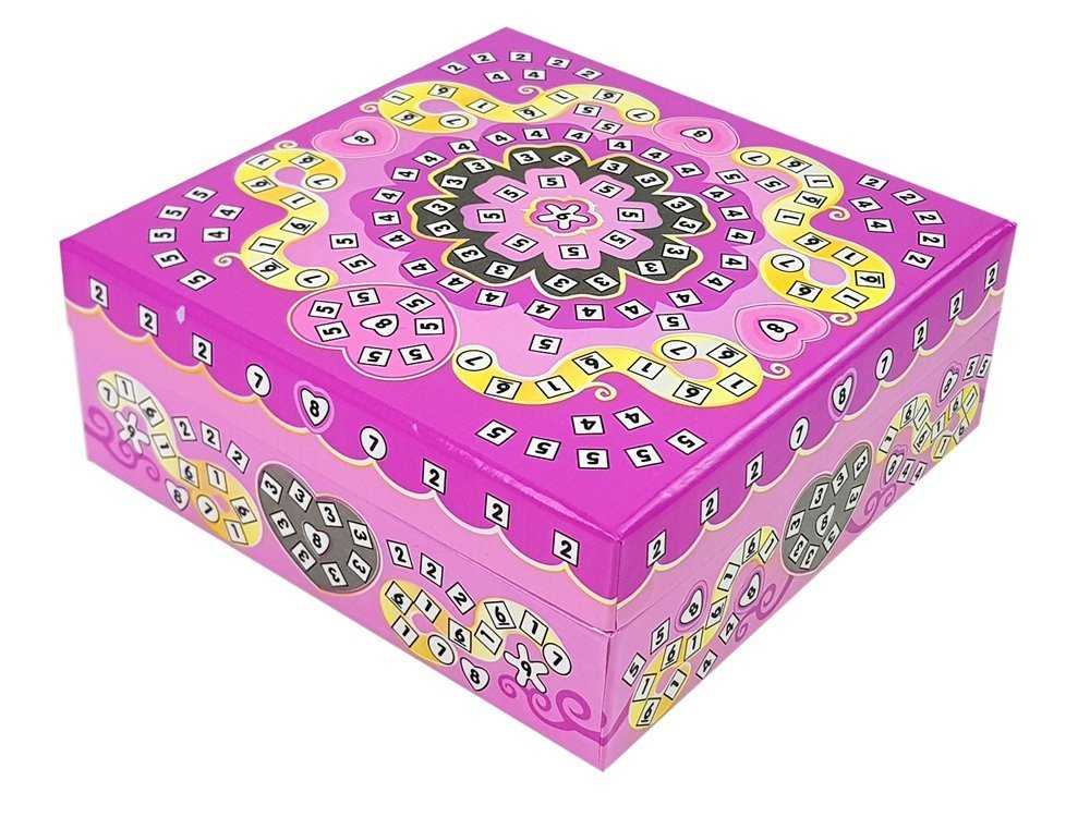 Papuošalų dėžutės dekoravimo rinkinys, rožinė