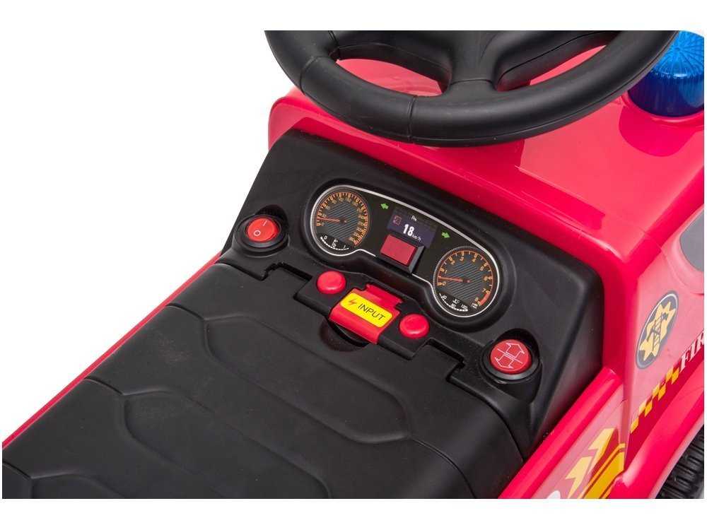 Elektrinis gaisrinės automobilis, raudonas
