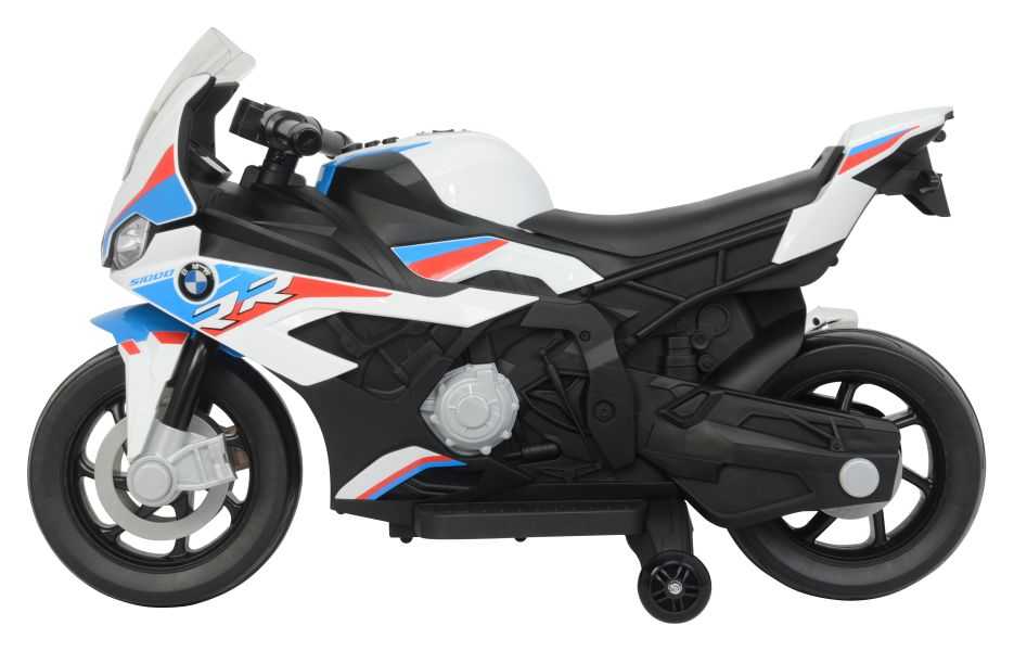 Vaikiškas elektrinis motociklas - BMW S1000RR, baltas