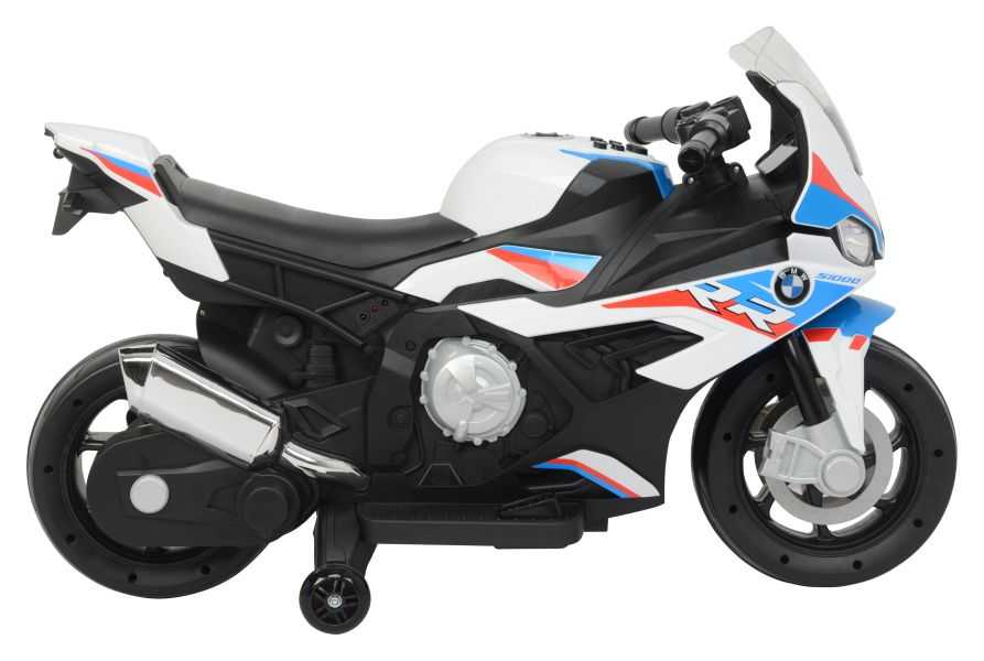 Vaikiškas elektrinis motociklas - BMW S1000RR, baltas