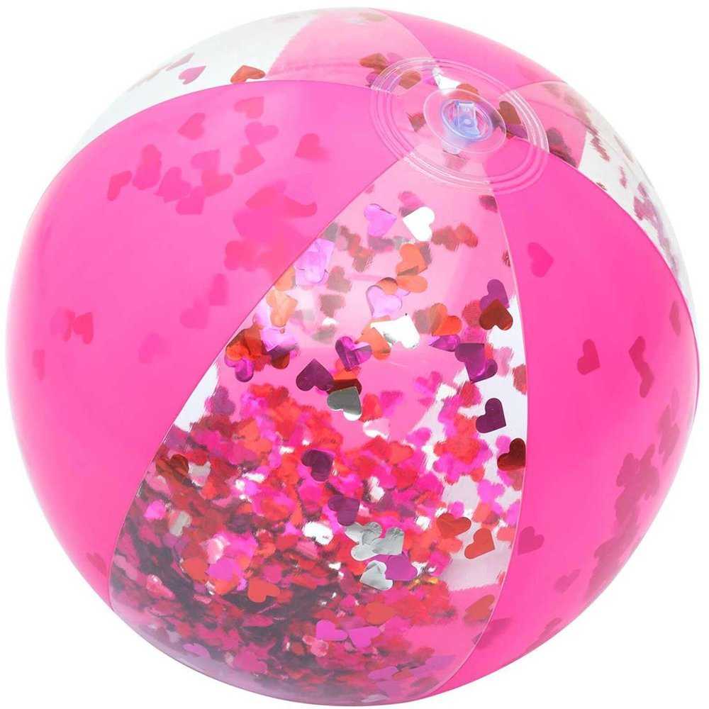 Pripučiamas paplūdimio kamuolys 41 cm, rožinis