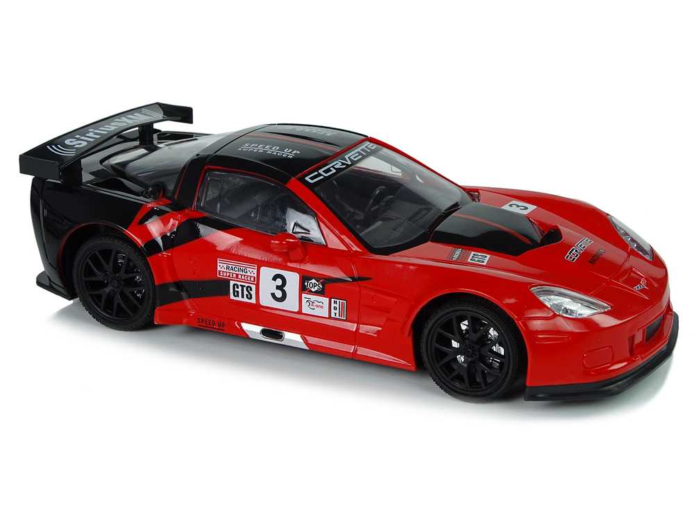 Sportinis nuotoliniu būdu valdomas automobilis Corvette C6.R, raudonas